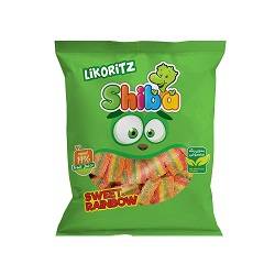 شیبا لیکوریتز پاستیل نواری شکری طعم مخلوط میوه 50گرم